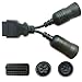 OTKEFDI OBD 6+9Pin J1708+J1939 Cable for Diesel Truck
