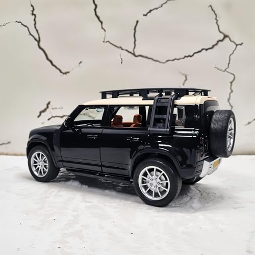 Image of 1:32 Scale Defender Die-Cast Model Car | Pull Back Action | Openable Doors, Hood & Boot | LED Lights & Sound | Realistic Interior | Premium Collectible Toy for Kids & Adults