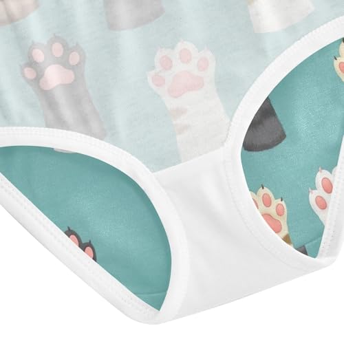 Cute Paws Cotton Toddler Underwear, Cotton Underwear for Girls, 2T–8 Years4