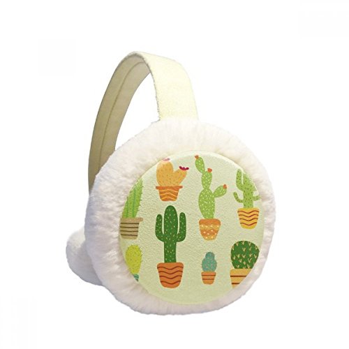 Orejeras de invierno de felpa como regalo original de cactus y suculentas