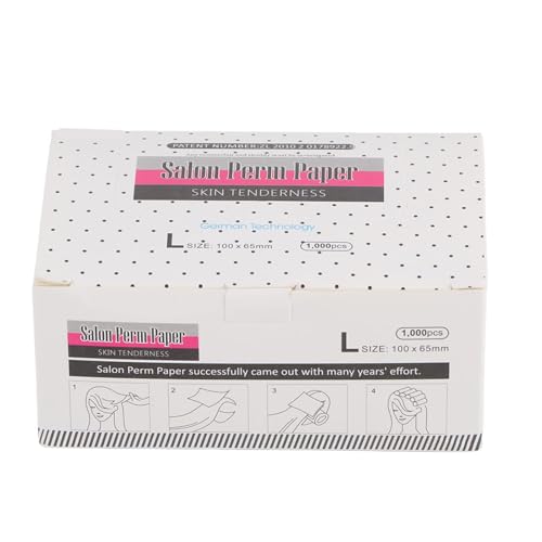 WQAPVHBG 1000 Sheets Perm Papers for Hair, Breathable Permanent Hair Perming Kit, End Papers for Salon Shop, Hairdressing Tool for Professional Stylist