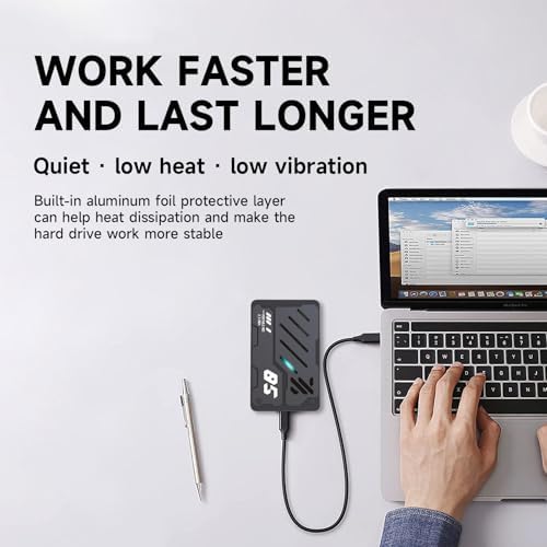 Tianken Ultra Slim Portable External Hard Drive USB 3.0 HDD Storage for PC, Laptop, Mac, Xbox one, PS4, PS5 (320GB) - 4