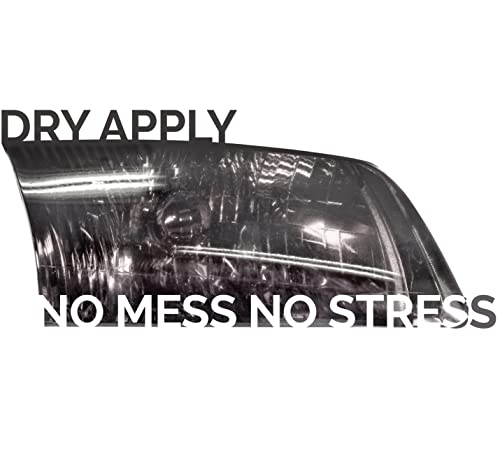 Vvivid Air-Tint Self-Adhesive Headlight Tinting Vinyl 12In By 24In 2-Roll Pack (Light Smoke) #TOP4