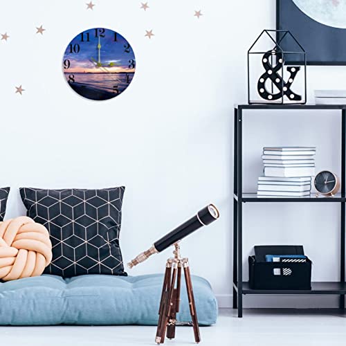 Horloge murale silencieuse sans tic-tac Sundown mécanique à quartz précise 25cm