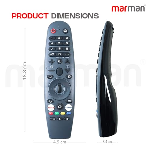 Image of marman Compatible with BPL Web OS Smart TV Remote Original Model AM43UWA6B 43UC7312 43U-C7310 Suitable for 32 43 50 55 65 Inch Ultra HD 4K Television Non Voice Command with Streaming Apps