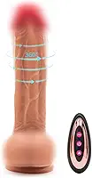 Protese Realistico Rotativa Com Vibrador Potente X4S