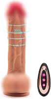 Protese Realistico Rotativa Com Vibrador Potente X4S