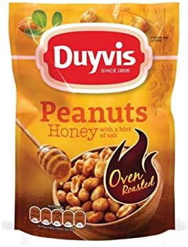 Roasted Honey Peanuts | Duyvis | Oven Roasted Peanuts Honey | Total Weight 6.17 ounce