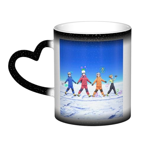 宇宙よりも遠い場所 セラミックマグカップ 食器 大容量コーヒーカップ 330ml 耐熱 おしゃれなマグカップ オフィスホーム用 プレゼントに最適 再利用可能 ギフト 男女兼用 Black