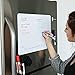 Magnetic Dry Erase Whiteboard Sheet For Kitchen Fridge: with Stain Resistant Technology - Two Sizes - Includes 4 Markers and Big Eraser with Magnets - Refrigerator White Board Organizer and Planner