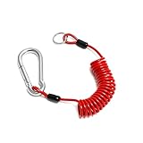 Performore Breakaway Trailer Cable - Heavy Duty Steel Wire Coiled Safety Cables Strap for RV Towing Trailer...