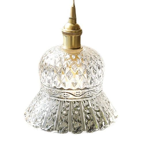 Suspension à tête unique et lustre en verre de style minimaliste