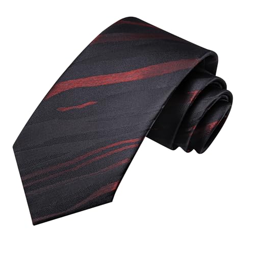 Image of Hi-Tie Men's Silk Ties Formal Woven Classic Necktie Pocket Square Cufflinks Lapel Pin Set Wedding Business