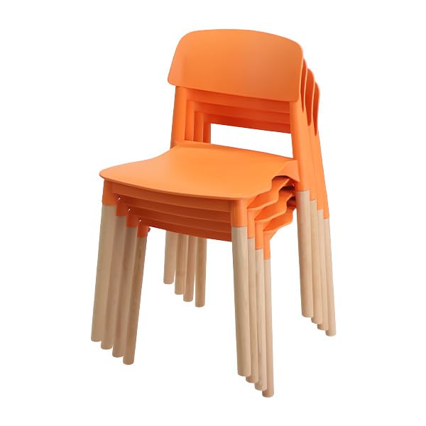 Amazon｜ダイニングチェア 天然木(ビーチ材) 木脚 4脚セット 耐荷重約