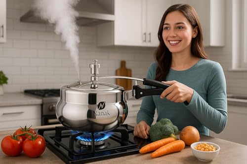 Image of Induction Base 2ltr Pressure Cooker | inner lid | Aluminium Pressure Cooker