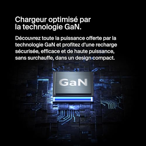 Chargeur USB GaN Belkin 108W multi-appareils pour MacBook Pro et iPhone