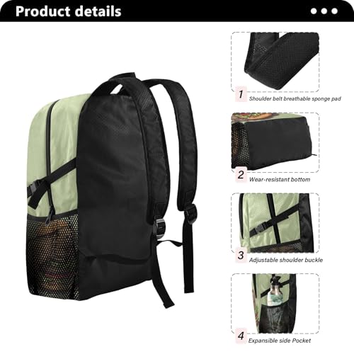 AIXIWAWA Packable Hiking Backpack Cute Capybara Print, Lightweight Foldable Waterproof Daypack for Camping Travel4