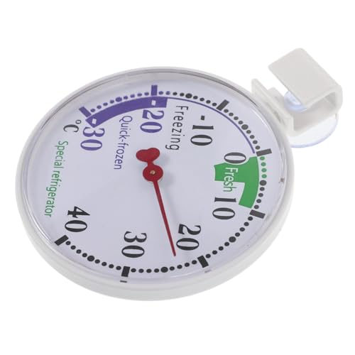 VINTORKY Dual-Purpose Thermometer Refrigerator and Freezer Temperature Gauge 30-40°c Plastic Precise Reading