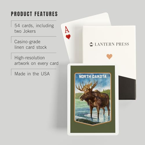 Baraja de Poker North Dakota con 52 cartas miniatura 3