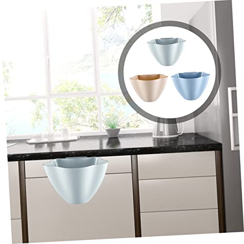 Set 3pcs Caneca de basura colgante para cocina miniatura 6
