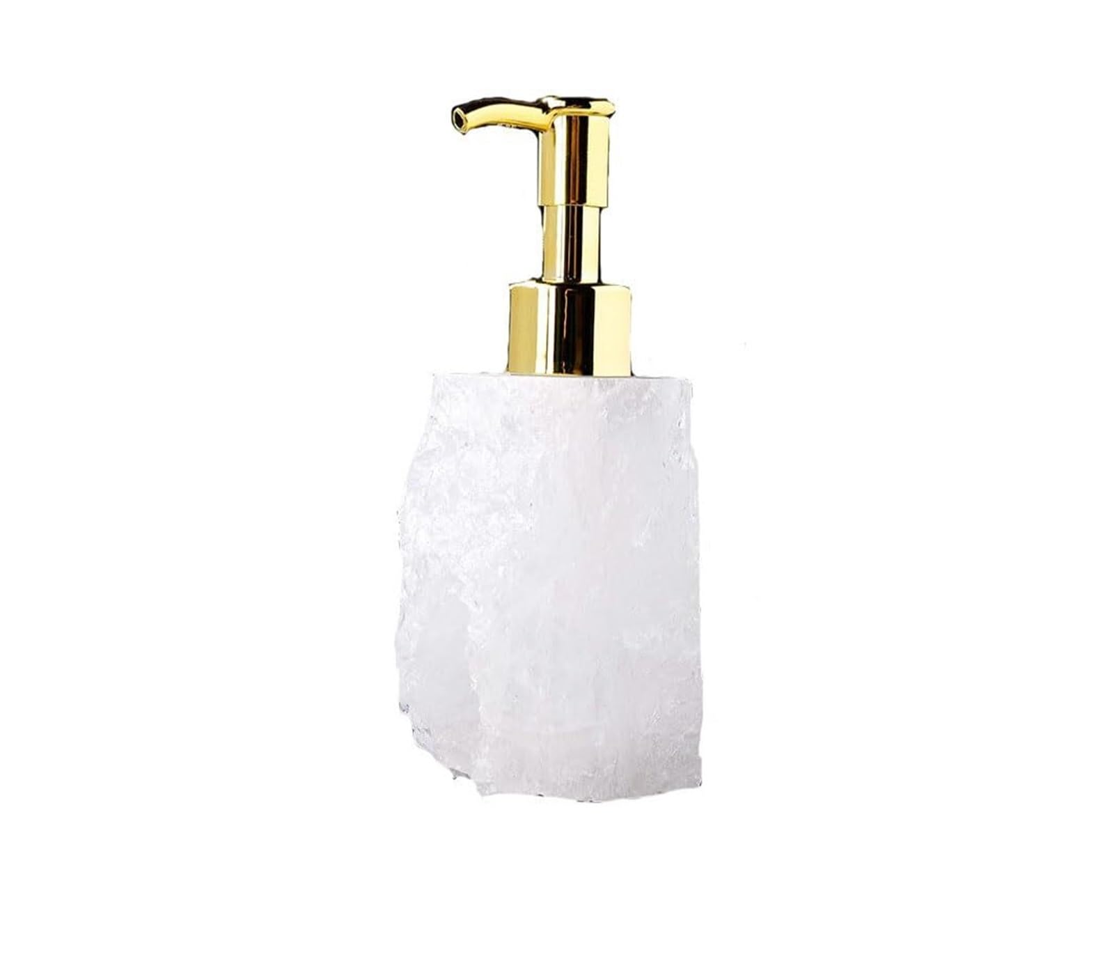 Dozownik Mydła, Zielony awenturyn z pompą ze stali nierdzewnej 0,84 uncji-1,1 uncji kryształ do dekoracji kuchni i łazienki wiosennej(Clear Quartz)