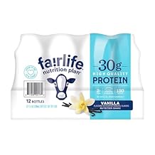 خطة التغذية في الحياة العادلة اهتزاز سائل عالي البروتين ، فانيليا ، 11.5 Fl Oz ، عبوة من 12