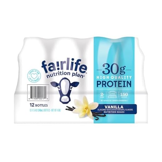 Fair Life Nutrition Plan High Protein Shake, Vanilla, 11.5 Fl Oz, Pack of 12
