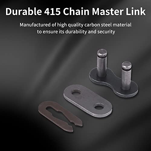 5 Set Master Link 35 Chain, 415 Carbon Steel Master Link Polished Motorized Bike Parts For 2 Stroke Motorcycle Motorized Bike #TOP1