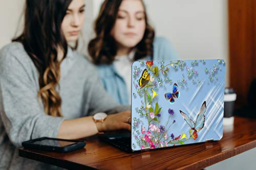 Image of Galaxsia Butterfly D22 Vinyl Laptop Skin /Sticker /Cover /Decal Compatible for Any 13 to 13.3 Inches Laptop (Hp /Dell /Sony /Acer /Lenovo /Asus. Etc) Or Notebook.