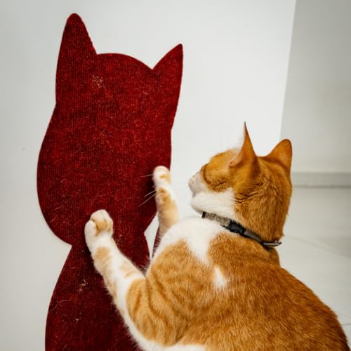 Arranhador Adesivo Gato em Carpete Premium - Protetor de Móveis e Parede(1,Cinza Claro)