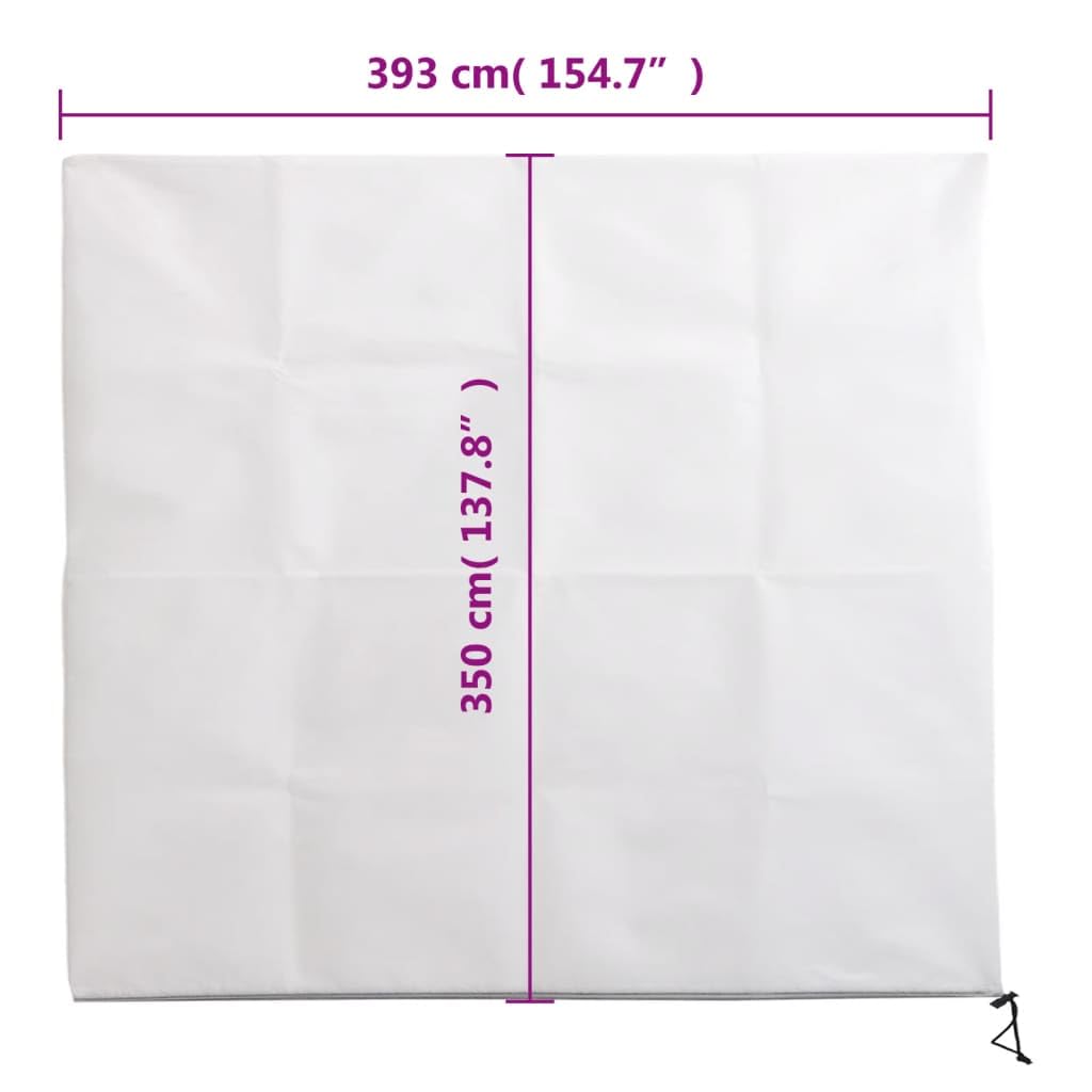 vidaXL Kaptury ochronne z suwakami, 2 szt., 70 g/m² 3,93x3,5 m