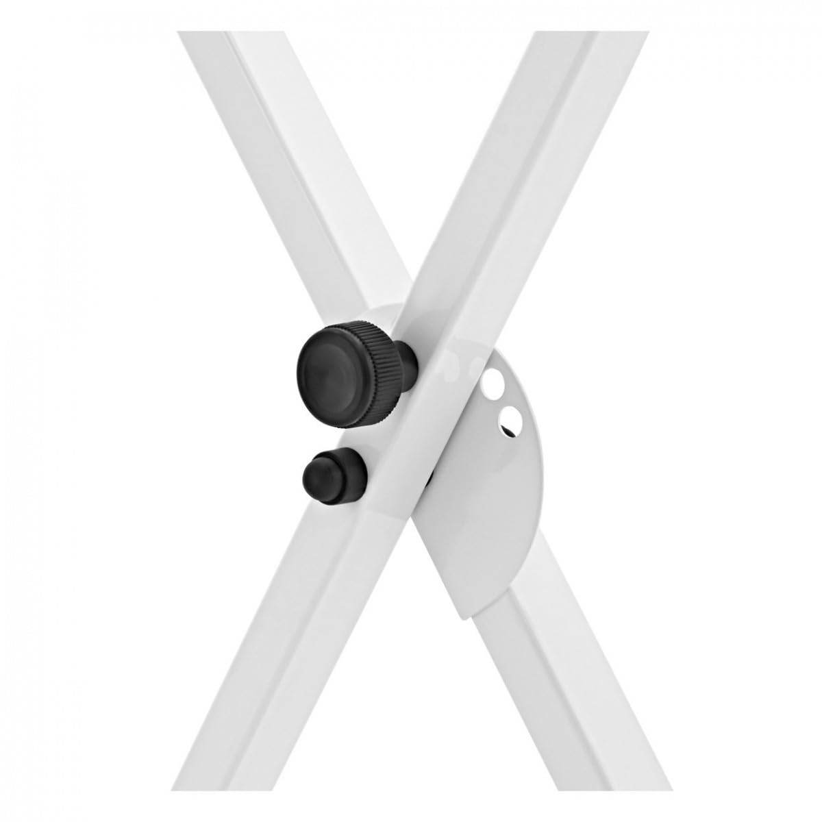 gear4music Ensemble support de clavier et tabouret blanc