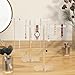 Aredpoook Jewelry Stand Necklace Stand 2 Tower, Clear Necklace Holder Jewelry Holder, Acrylic Jewelry Organizer, Bracelet Hanging Organizer, Display Stand for Bangles, Rings, Earrings and Watch