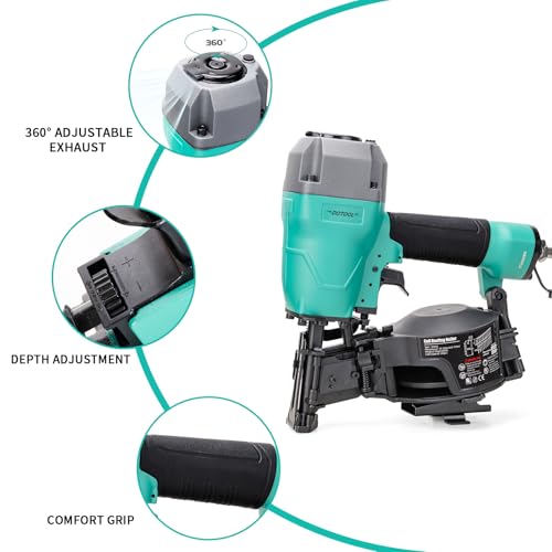 DOTOOL CN45C Pneumatic Coil Roofing Nailer