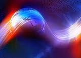 CORFOTO 15x8ft Fondo de Noticias del Mundo del Espacio Digital Fondo de Noticias de tecnología Digital Fondo de tecnología Digital Fondo de la Tierra Sala de Noticias Fondo de radiodifusión