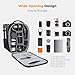 K&F CONCEPT Camera Backpack,Hardshell DSLR Photography Camera Bag with 15-15.6 Inch Laptop Compartment Waterproof Camera Case Compatible for Canon/Nikon/Sony/DJI Mavic Drone