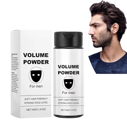 YOOJ Volume Powder for Men Hair Styling Volume Texture Powder for Men & Women Natural Black Easy to Use - Long Lasting & Strong Hold for Most Hair Types