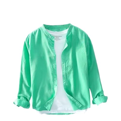 Chemise col montant coton et lin homme : redécouvrez le plaisir des matières pures