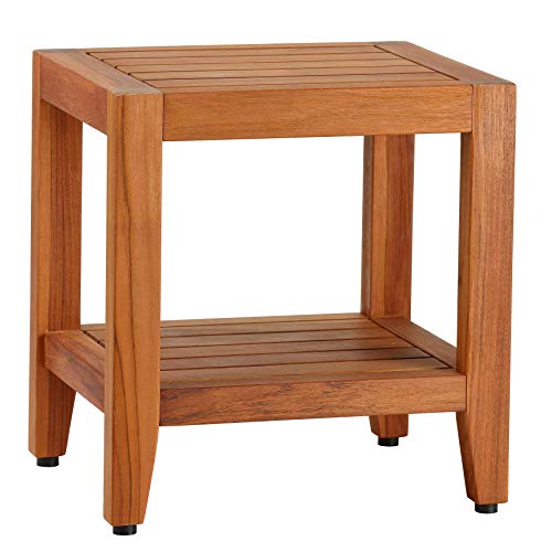 Bare decor stillwater spa 19" bench with shelf in …