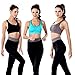 Double Couple Women Racerback Sports Bras for Women High Impact Workout Yoga Gym Fitness Bra Black+Blue+Grey Medium