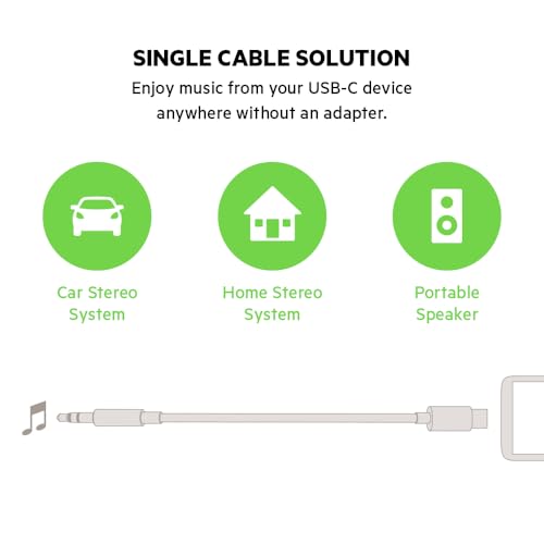 Câble audio avec connecteur Lightning Belkin blanc AV10172
