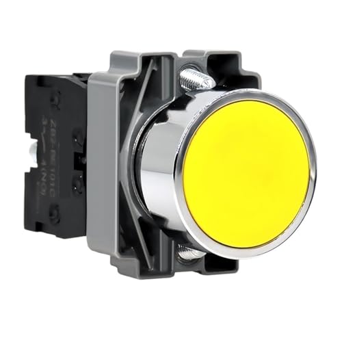Interrupteur à bouton marche/arrêt en métal XB2BA31C pour rénover vos tableaux de commande