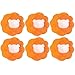 6 balles anti-peluches pour machine à laver, balles de lavage contre les poils d'animaux, boules de séchage, attrape-cheveux, boule de lavage réutilisable, épilateur de poils d'animaux (orange)