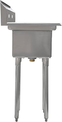 Vista 98 de AmGood Fregadero de acero inoxidable para preparación y utilidad Acero inoxidable 304 Restaurante, Cocina, Lavandería, Garaje NSF