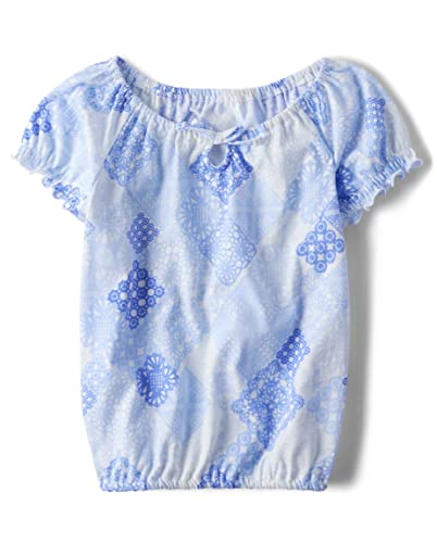 The Children's Place Girls' Short Sleeve Blouson Top