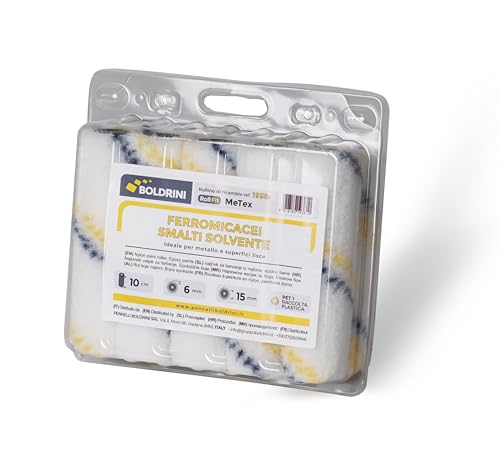 Mini rullo, rullino in nylon 6mm , ideale per smalti e vernici a solvente - Lunghezza 10 cm - Set 10 pezzi