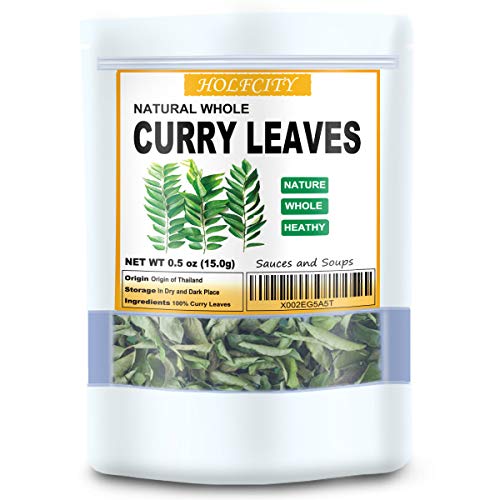 Natural Dried Curry Leaves, 0.5oz, Great Whole Leaves Spices, Gluten-Free