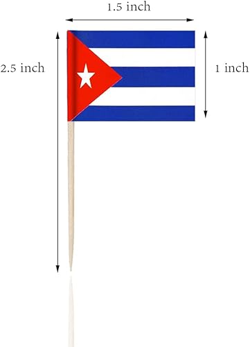 Miniatura 10 de 2 Cajas Mini Banderas de Palillo de Dientes (Puerto Rico)