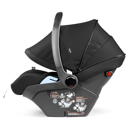 Image of PEG Primo Viaggio Lounge - Rear Facing Infant Car Seat - True Black | Reclining Rear Facing Infant Car Seat, Includes Base with Load Leg & Anti-Rebound Bar, for Babies 4 to 30 lbs, Made in Italy