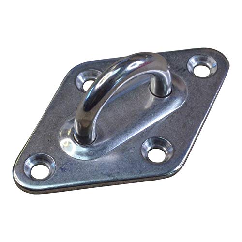 Diamond Pad Eye Mounting Hoop, A2 Stainless Steel Mounting Pad (10, 60x36mm)